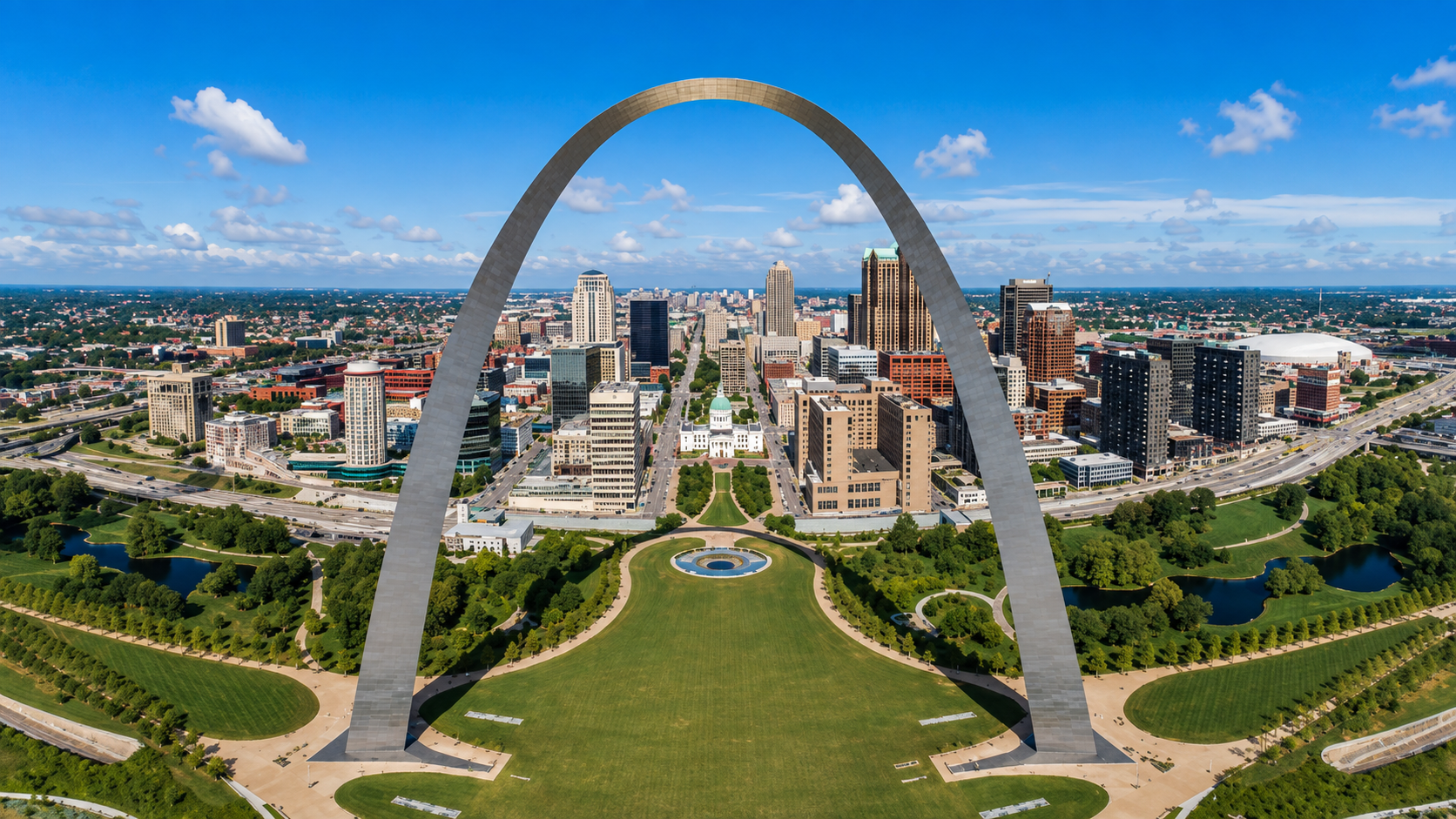 The Gateway Arch in St. Louis, Missouri — near the Panamera Medical Solutions office in Chesterfield