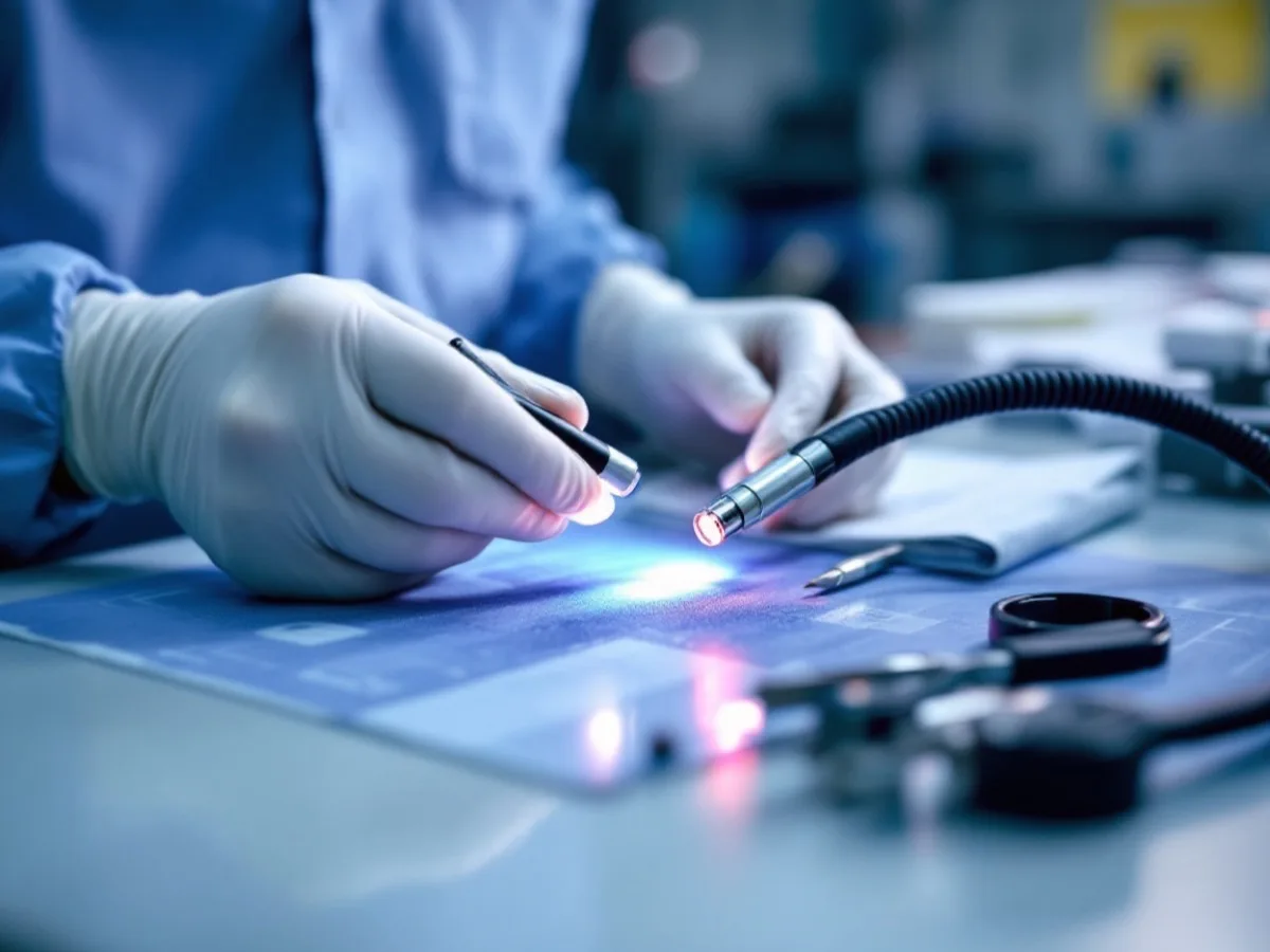 Endoscopy specialist reviewing a model-number list