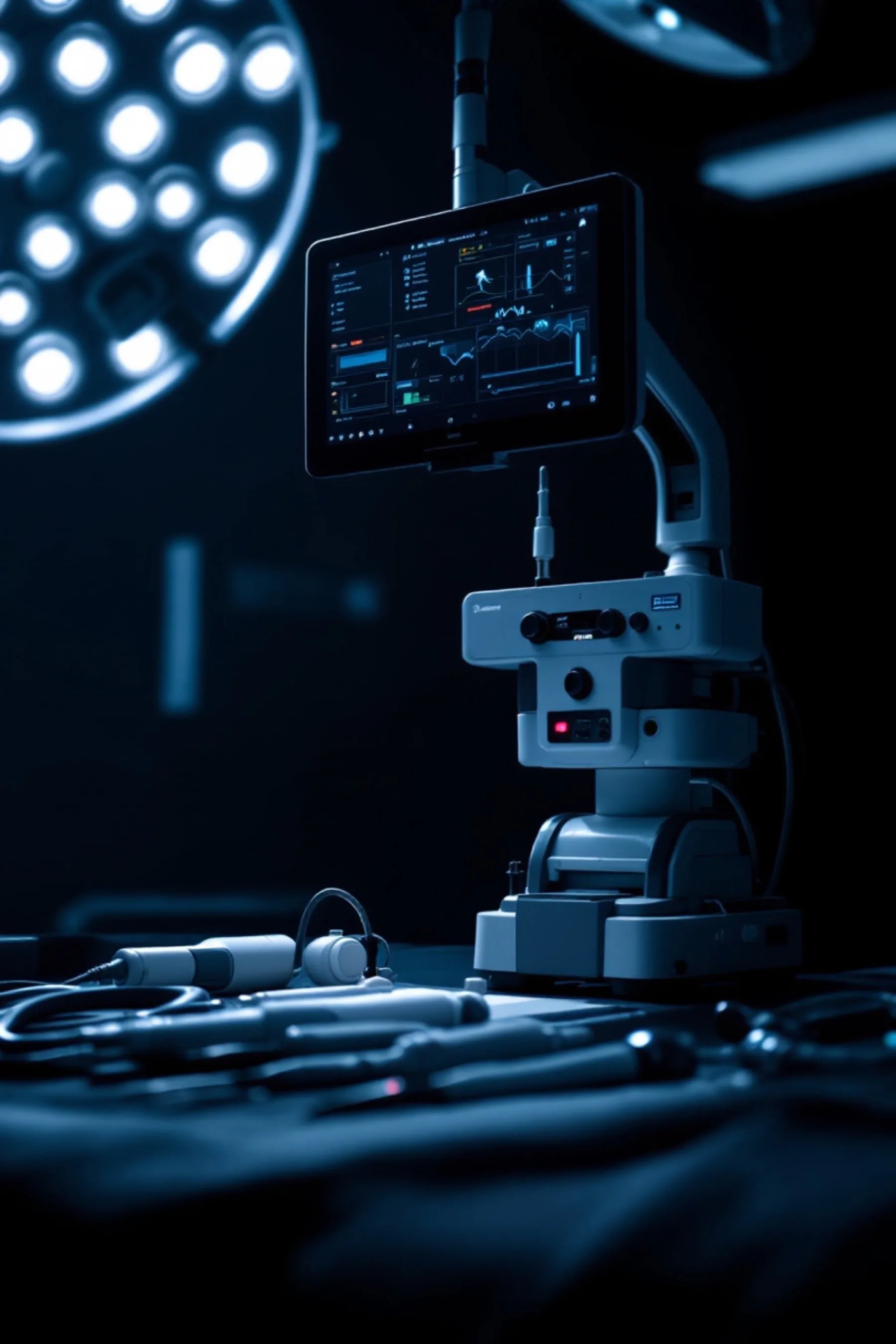 Orthopedic surgical team performing arthroscopy