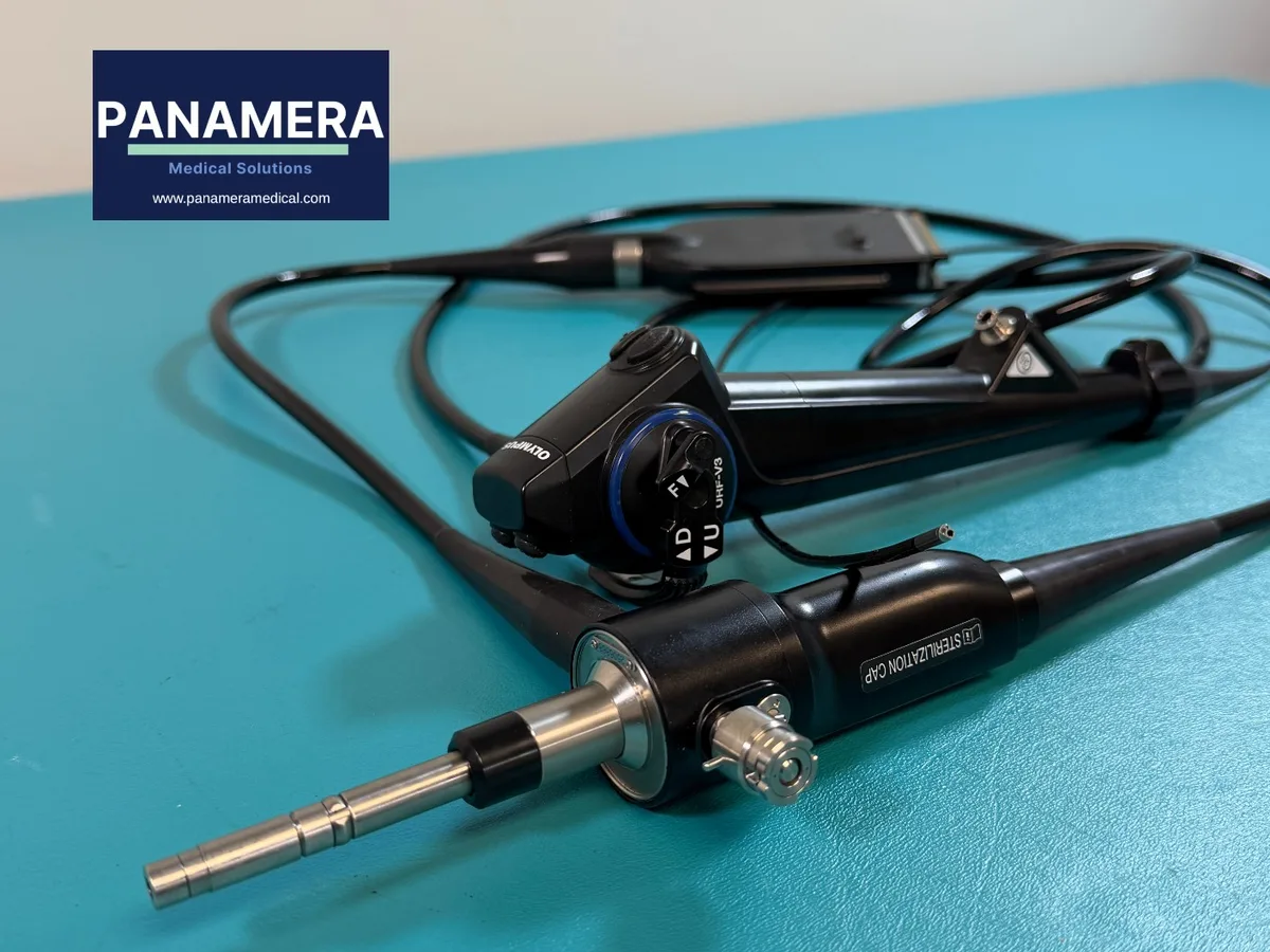 Olympus URF-V2 ureteroscope on the Panamera service bench
