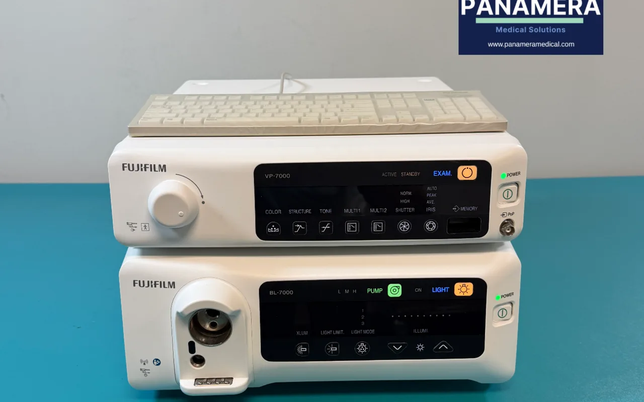 Fujifilm VP-7000 processor and BL-7000 light source — imaging systems we trade