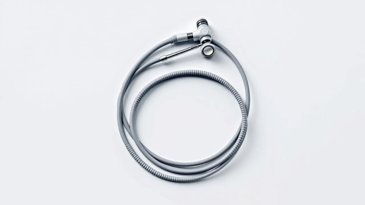 Hysteroscope on a sterile drape